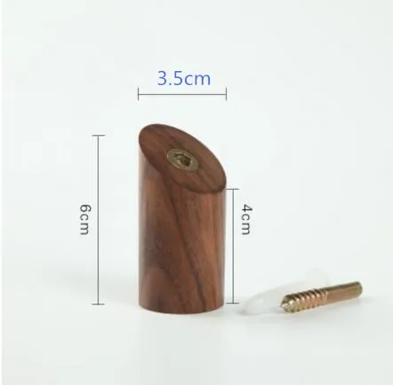 6cm Walnut Новое натуральное дерево многоцветная Одежда для хранения/Настенная ключница настенные крючки украшения дома свадебные украшения подарок - Цвет: 6cm Walnut