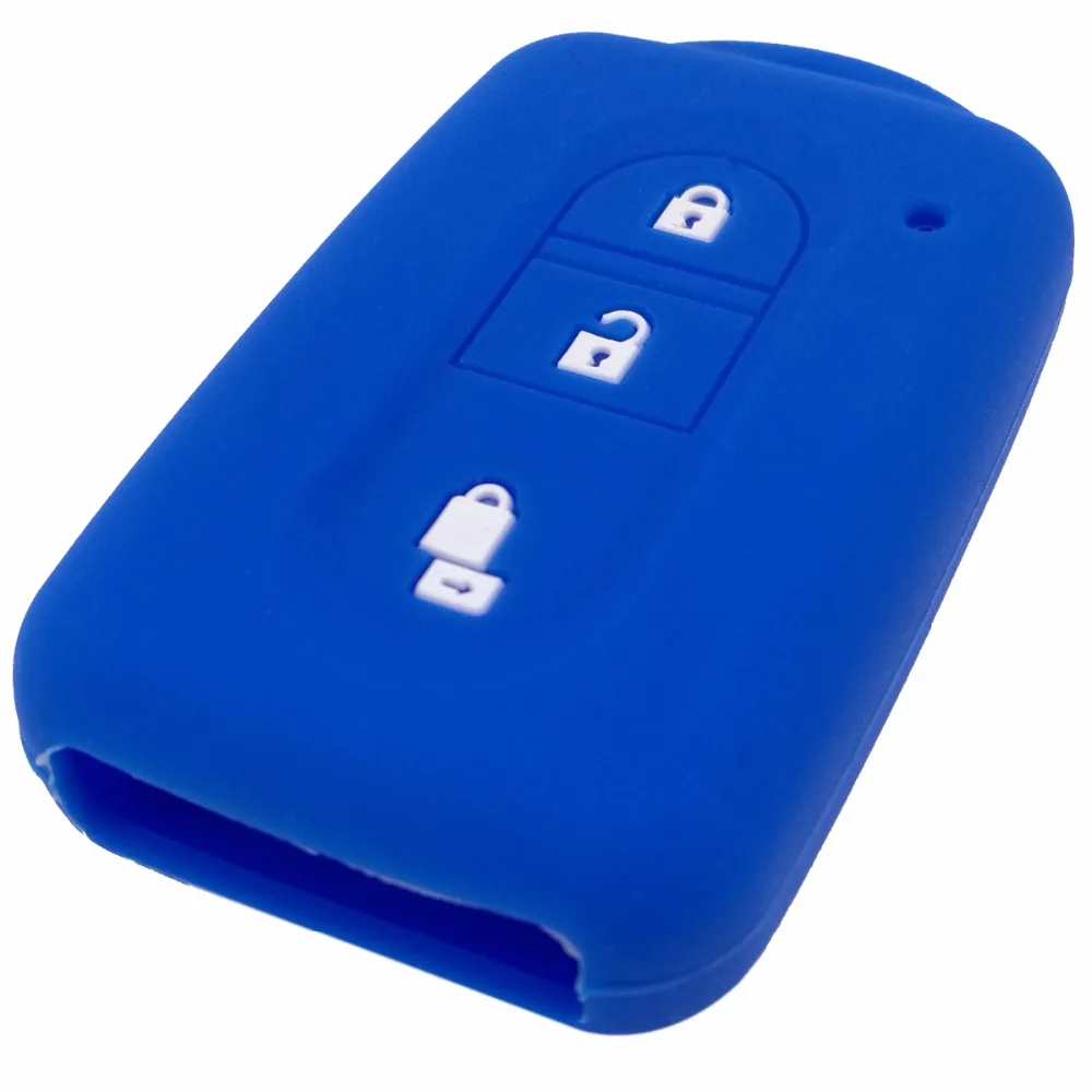 3 кнопки силикона автомобиля Брелок чехол держатель протектор для Nissan Tiida