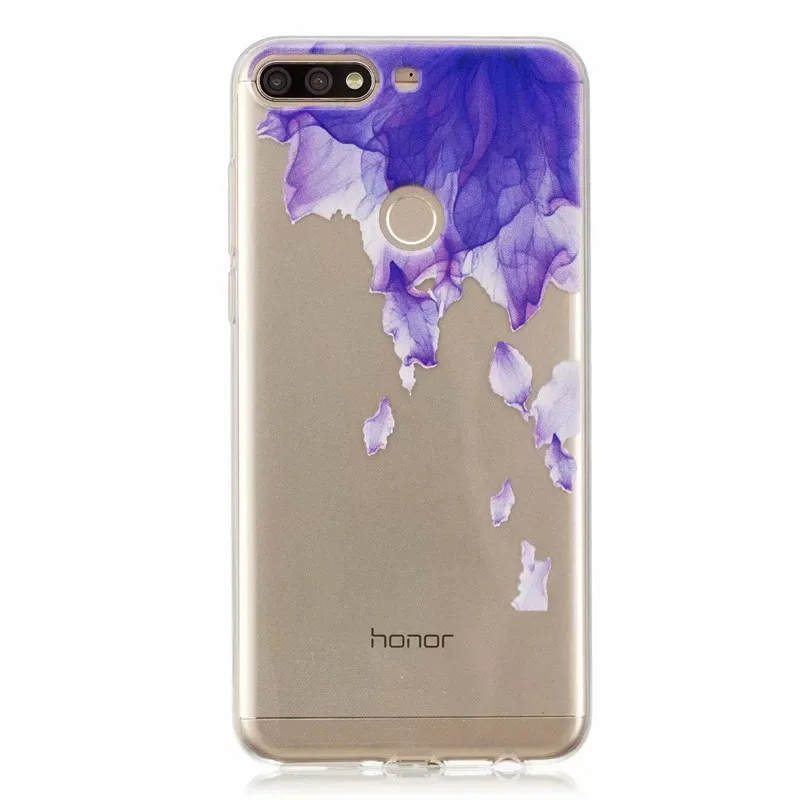 19 Чехол для Honor 7C, чехлы для Huawei Honor 7C 7 C, 5,7 дюймов, милый мультяшный Прозрачный мягкий силиконовый чехол для Huawei AUM-L41, Fundas - Цвет: 19