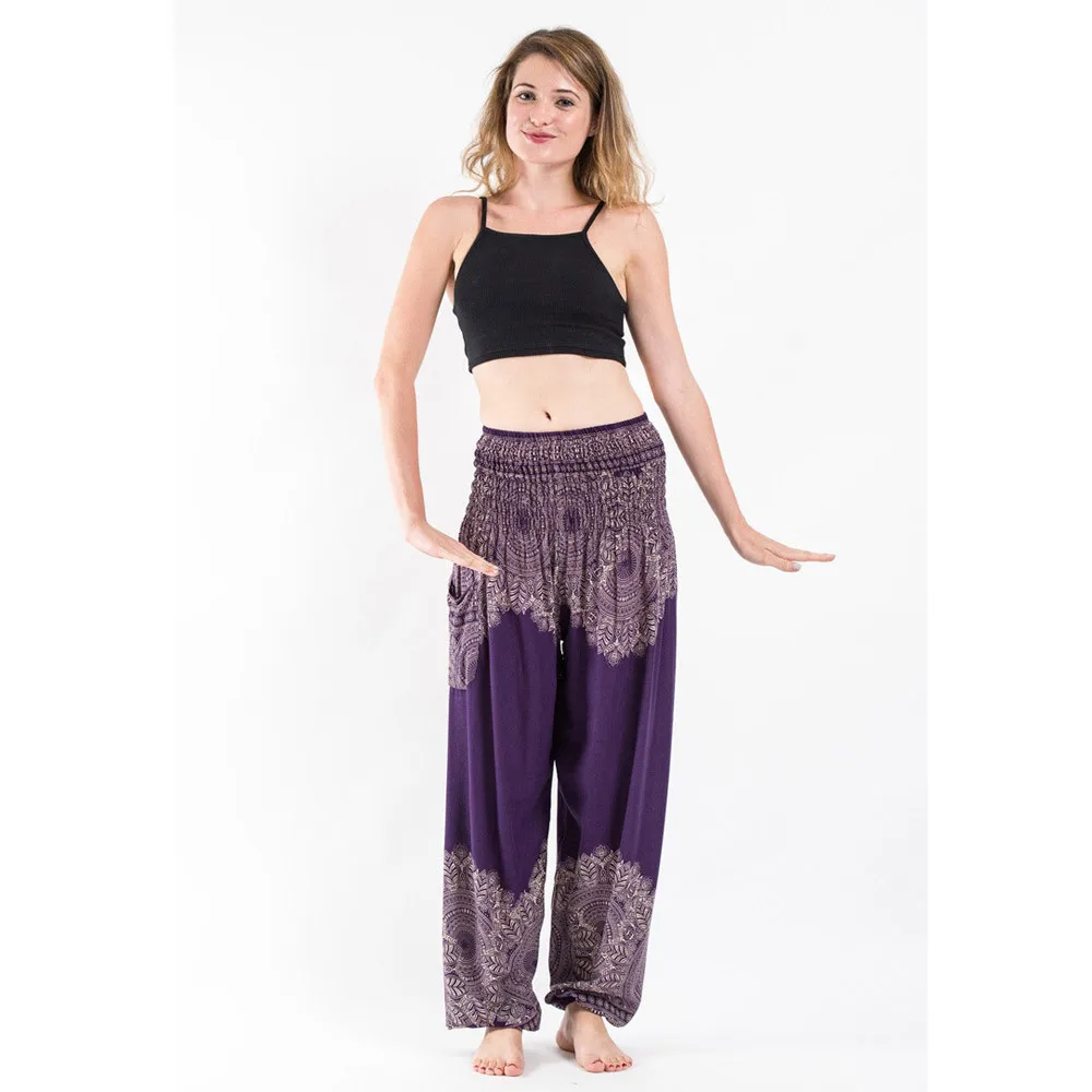 Летние богемные повседневные свободные штаны шаровары Boho женские брюки с