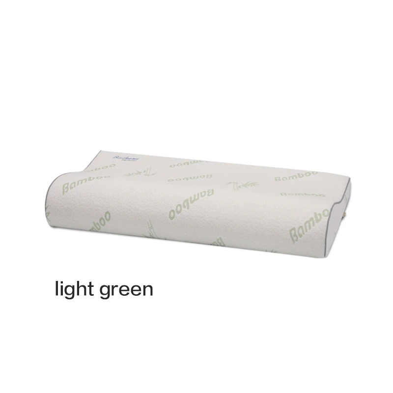 light green 66*36 см длинная подушка медленный отскок пены памяти подушка для шеи ортопедический шейный подушки забота о здоровье спальные постельные принадлежности подушки - Цвет: light green