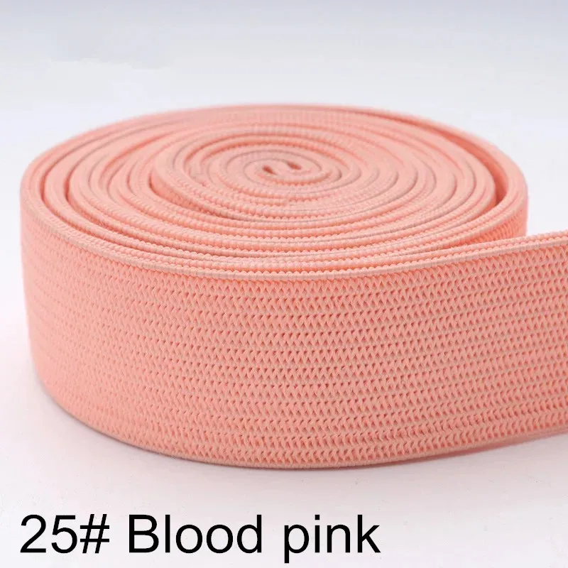 C20 Blood pink 1 рулон цветных резинок 20 мм 50 м плоская прошитая резинка для нижнего белья трусы Бюстгальтер резиновая одежда декоративный мягкий пояс - Цвет: C20 Blood pink