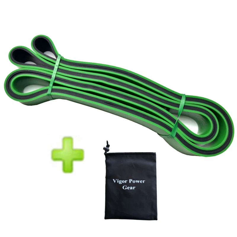 Green AND Black Двойной цвет Эспандеры Pull Up фитнес-группа петля для подтягиUPS прочность Тяжелая атлетика DancingFree сумка и вспомогательные лямки - Цвет: Green AND Black