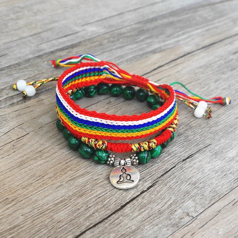 Женский и мужской браслет Malachite из бусин 3 шт./компл. 8 мм|strand bracelets|mala braceletbracelet women |