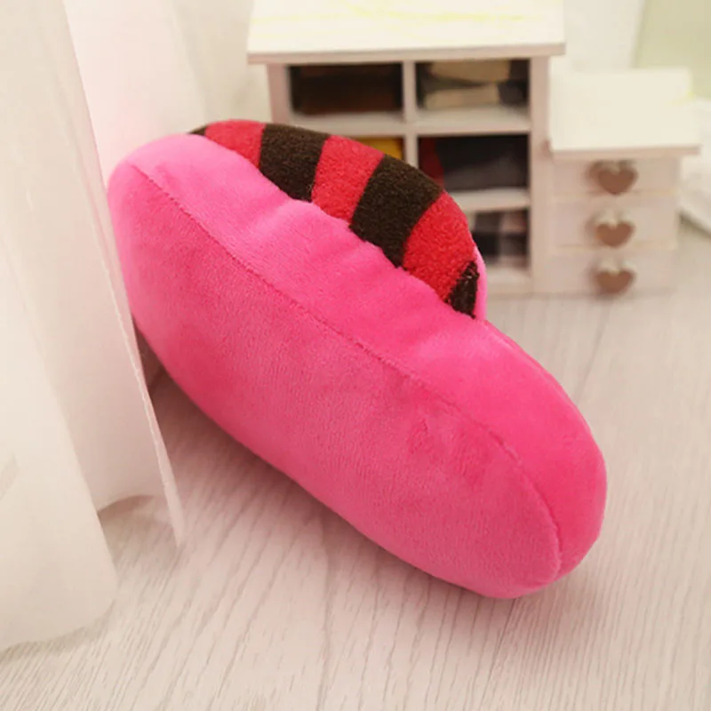 6 видов цветов мягкие плюшевые игрушки для собак пищащие милые тапочки в форме