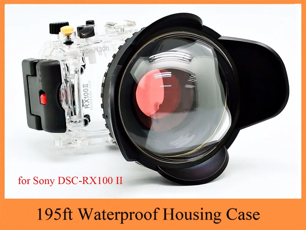 Meikon 40 м/130 футов Водонепроницаемый корпус чехол для sony RX100 II камера Подводный