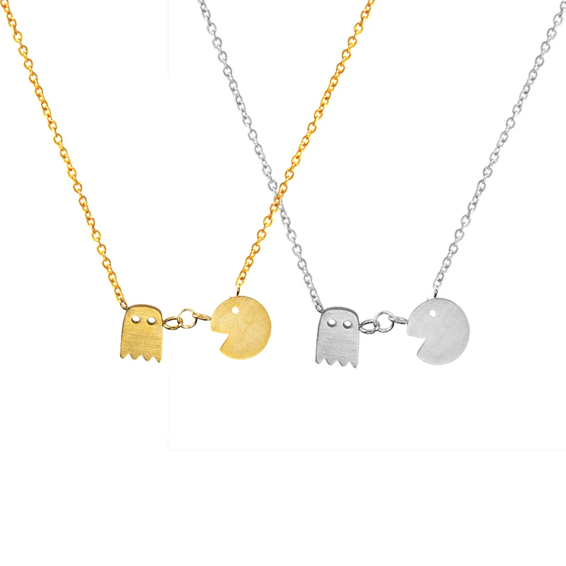 Летние ювелирные изделия милая пара кулон призрак ожерелье для детей весело в