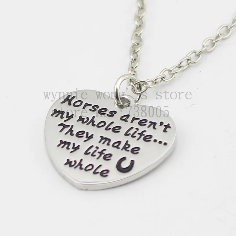 Новое поступление 2015 ожерелье с принтом лошади моя жизнь не вся... они делают мою