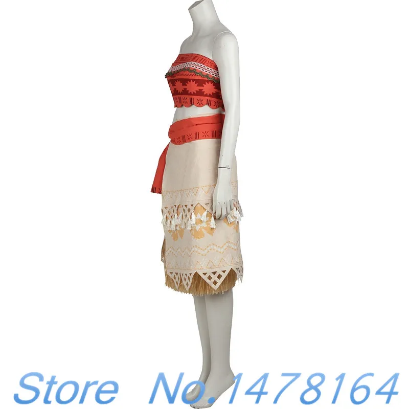 Полинезия принцесса Моана искусственное платье для Хэллоуина размер взрослых и