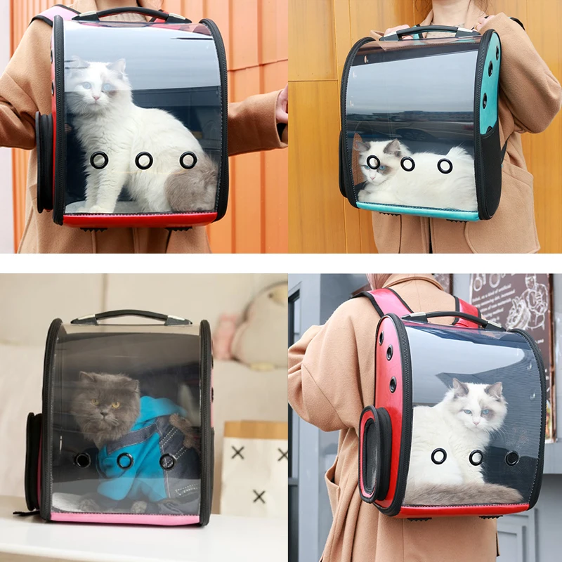 Petshy Pet Puppy Cat Carrier Рюкзак прозрачный дышащий Котенок Сумки на открытом воздухе путешествия Туризм маленькие собаки животное переноска клетка