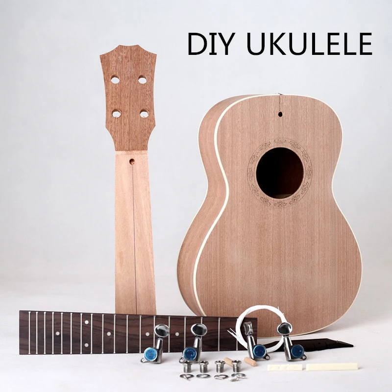 23 дюйма профессиональное укулеле DIY маленькая гитара ручная сборка окрашенное