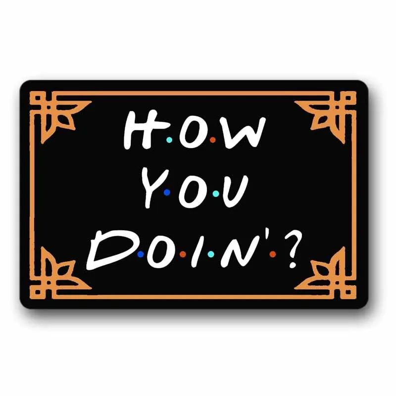 Дверной коврик для входной двери как вы Doin декоративный внутренний напольный