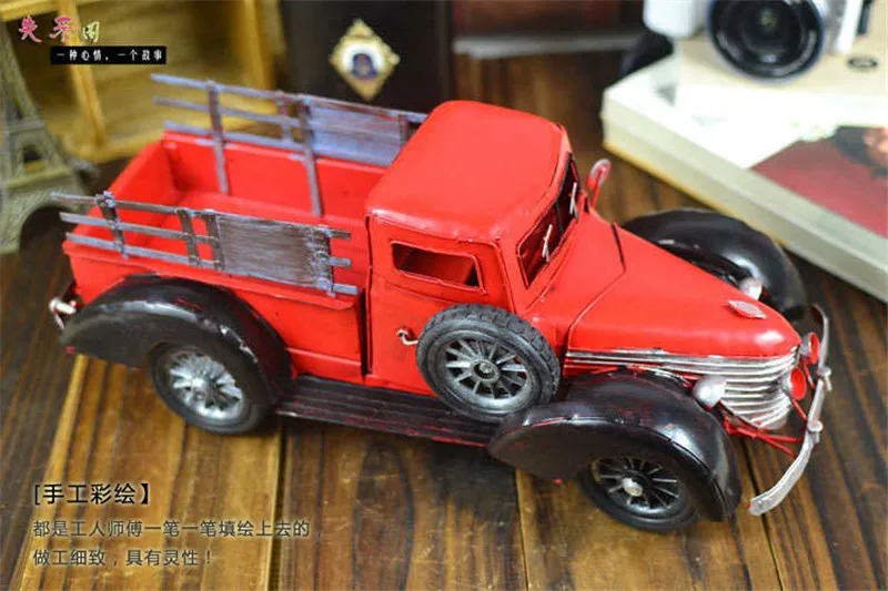 Винтажная модель грузовика реквизит металлический автомобиль подарки ремесло