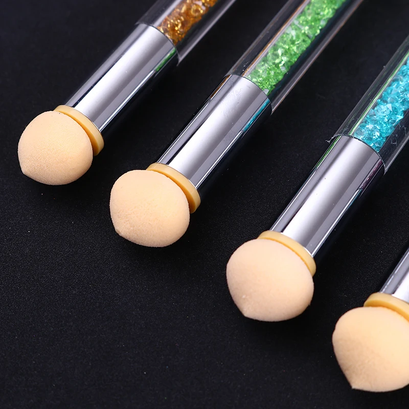 1 шт. двухсторонняя губчатая головка для дизайна ногтей градиентная затеняющая