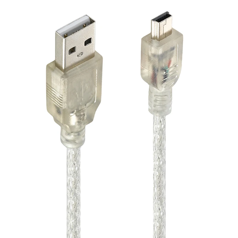 Bochara 20 см мини 5 контактный USB кабель 2 0 Тип A папа 5P для передачи данных двойное