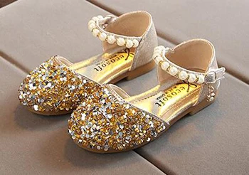 

girls sequin shoes princess gold pink silver kids summer nina sapatos glitter holiday shoes wedding birthday party formal 2019