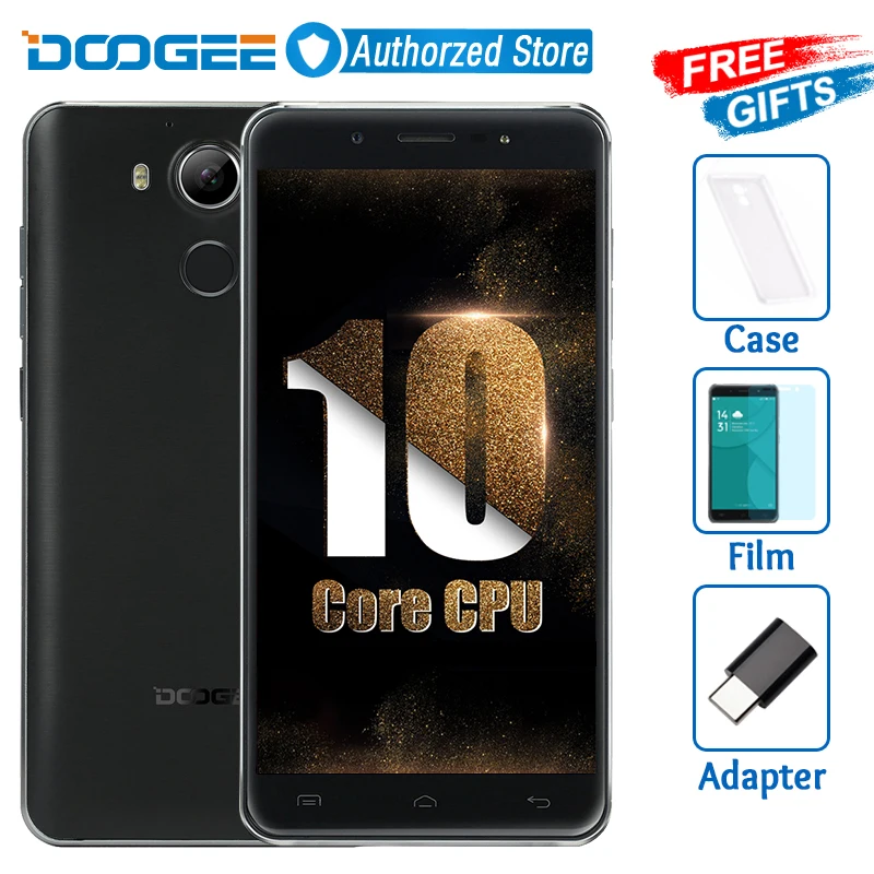 Фото Смартфон Doogee F7 4G 5,5 дюйма FHD 1920x1080 MTK6797 Helio X20 Deca Core Android 6.0 3 Гб ОЗУ 32 Гб ПЗУ 13 МП Камера Отпечаток пальца