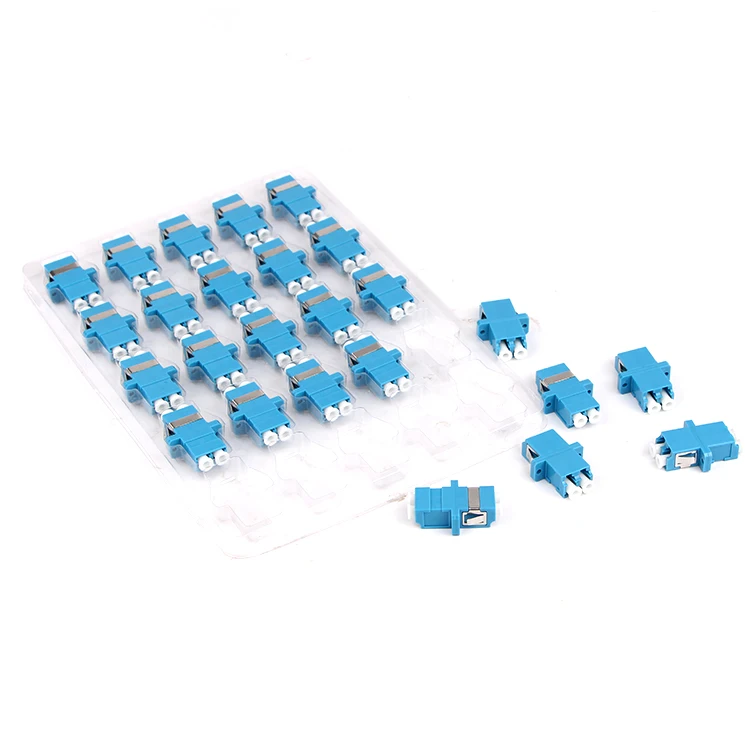 

50PCS Duplex Fiber optic Adapter LC couplerLC UPC Fiber flange LC connector