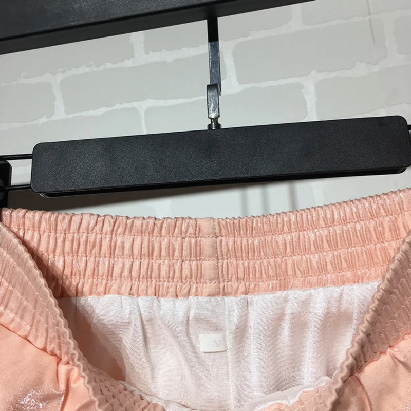 10 colors Punk Gold Sequin Shorts Women Summer 2019 New High Waist short feminino Casual Vintage plus size Wide Leg Short | Женская