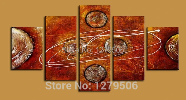 

Handmade Paintings On Canvas Wall Art Abstract Picture Planets World Home Decoration For Living Room