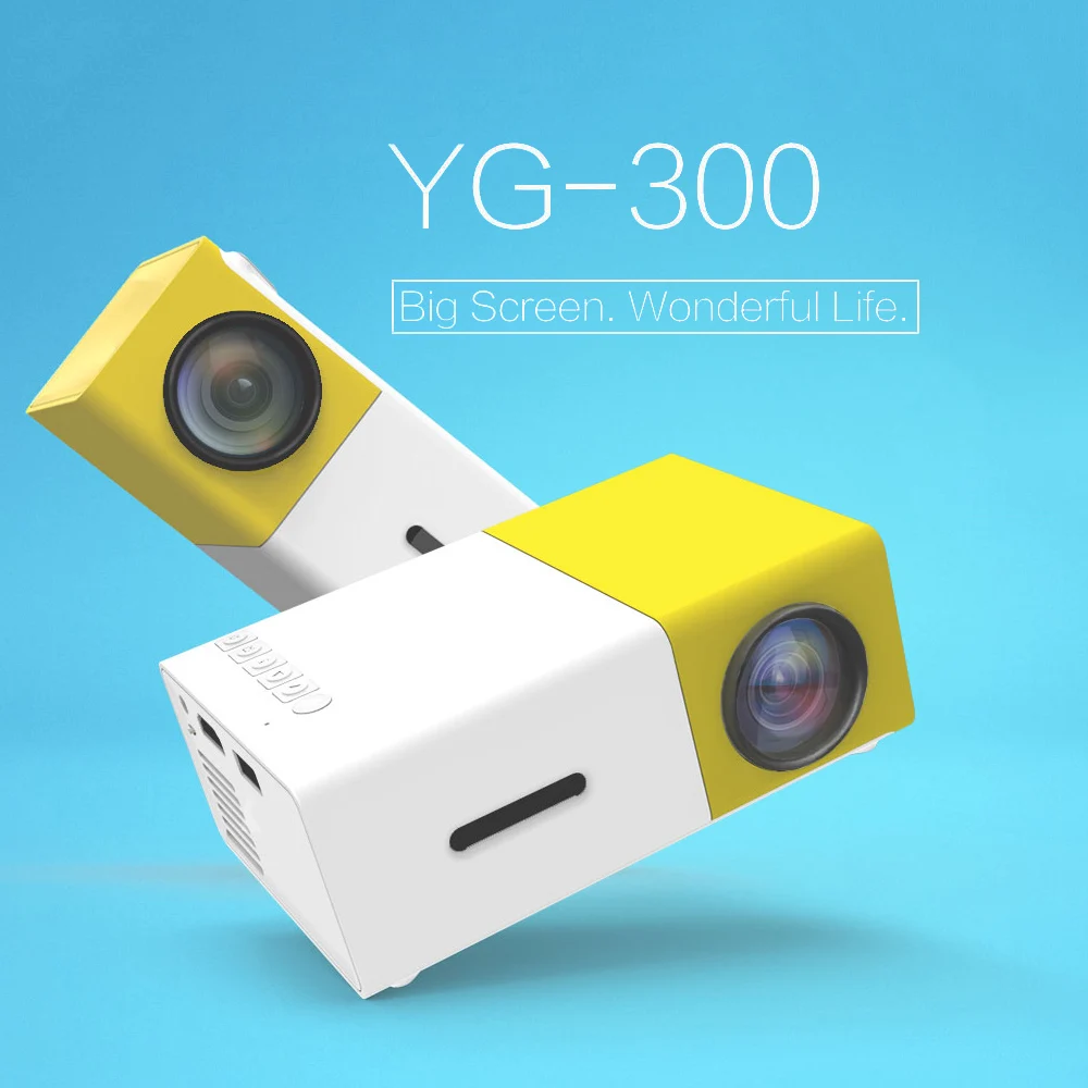 

FW1S YG300 светодиодный проектор 1080P проекционная машина с USB HD AV TF слот для карты мини карманный пульт дистанционного управления для ноутбука ПК