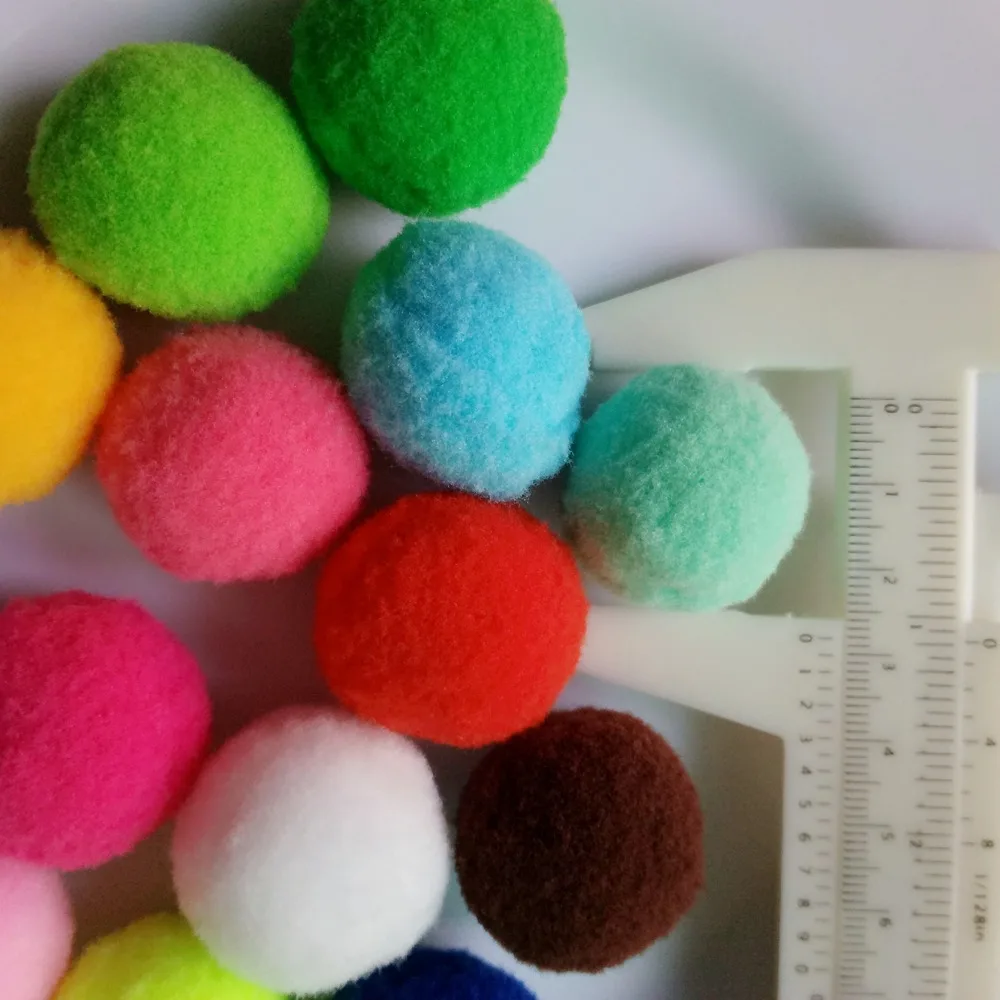 Швейные помпоны для детской одежды украшения 28 мм рождественской новогодней