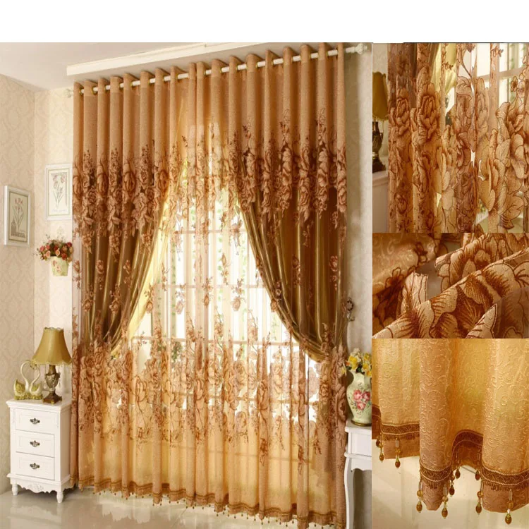 Занавески для спальни гостиной занавески из бисера 3 шт./лот жаккардовые