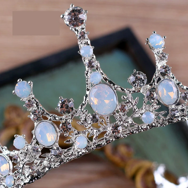 Свадебные аксессуары для волос ювелирные изделия барокко большой полный Круглый