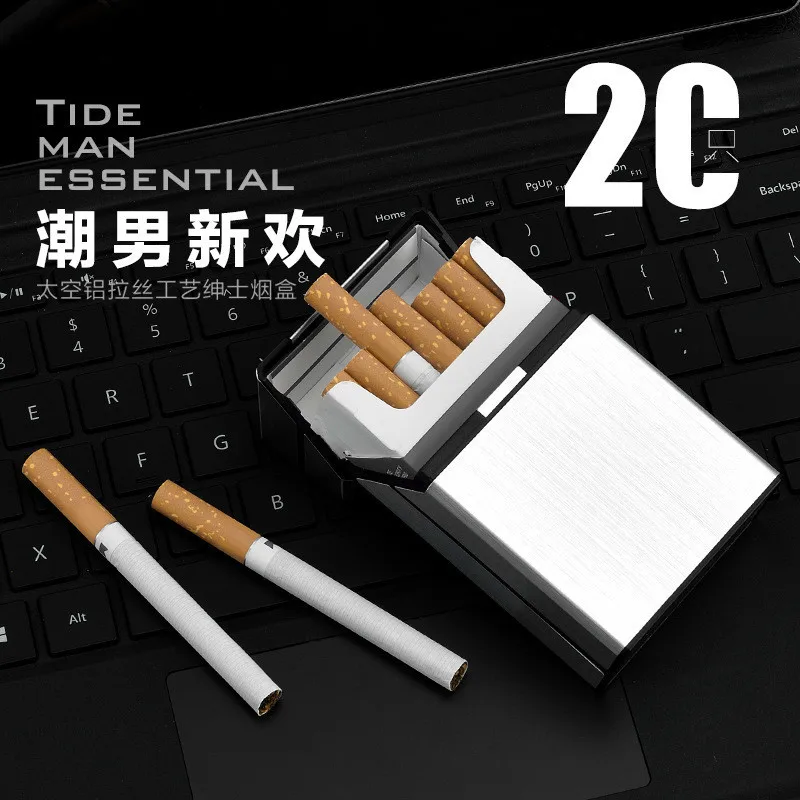 

Металлический чехол для сигарет, водонепроницаемый чехол для электронной сигареты, карманный контейнер для хранения, аксессуары для курения, мягкая защита от экструзии