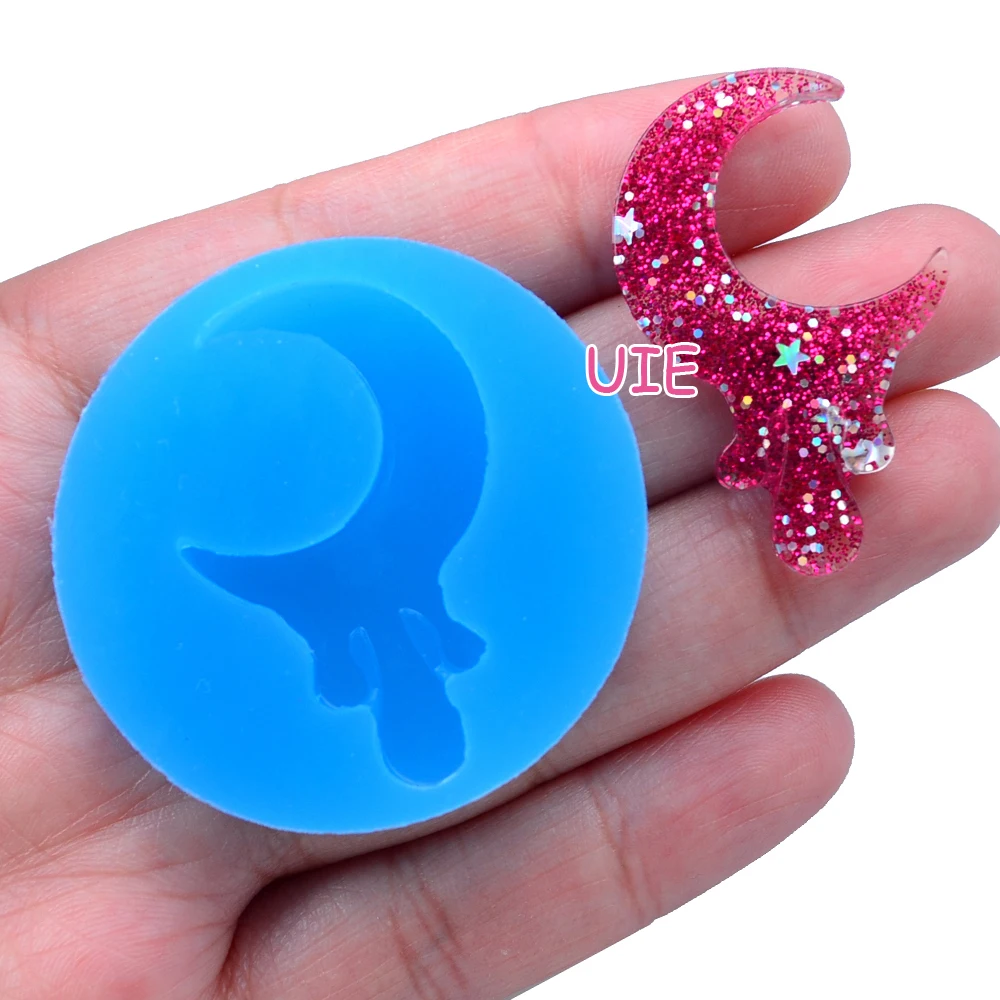 PYL590U 39 1 мм Drippy Luna силиконовая форма-полумесяц Форма Луна помадка Sugarcraft DIY ручная