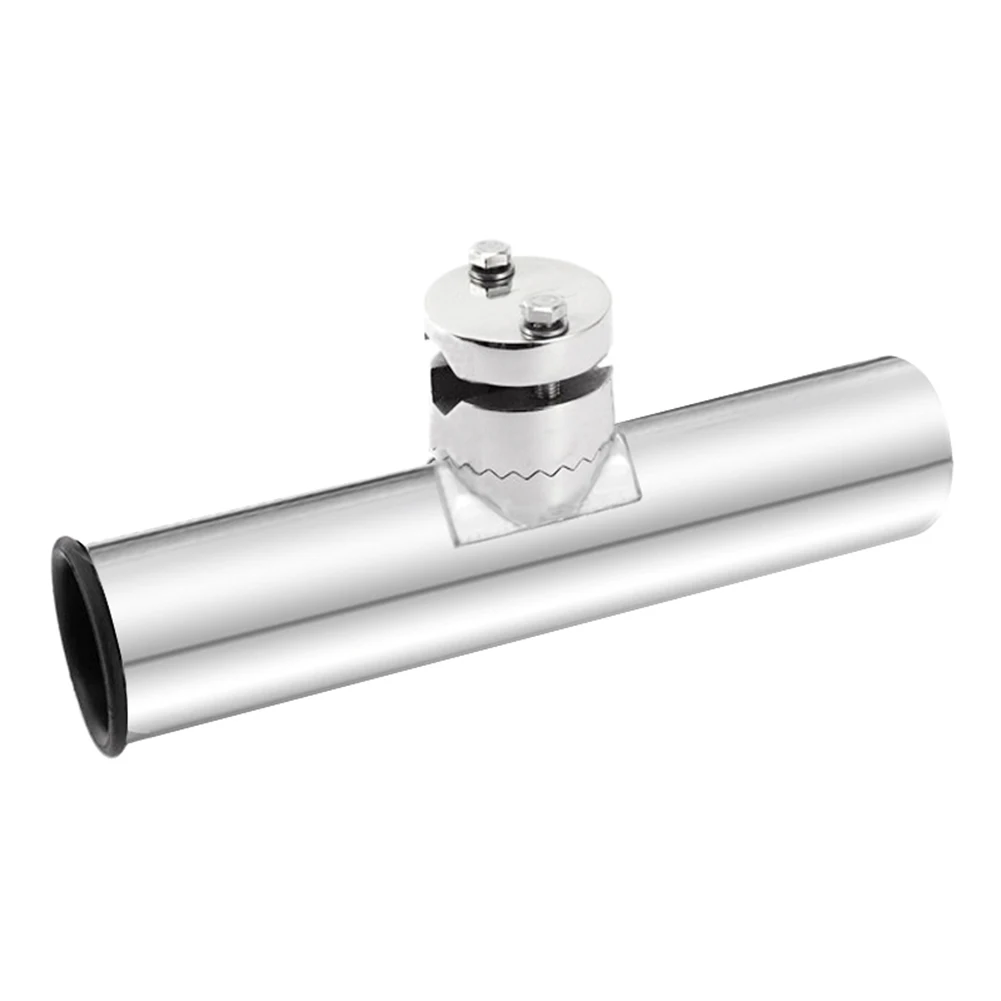 

Adjustable Rail Mount Stainless Steel 316L Fishing Rod Rack Holder Clamp On Rail 3/4 to 1 Inch ED-shipping
