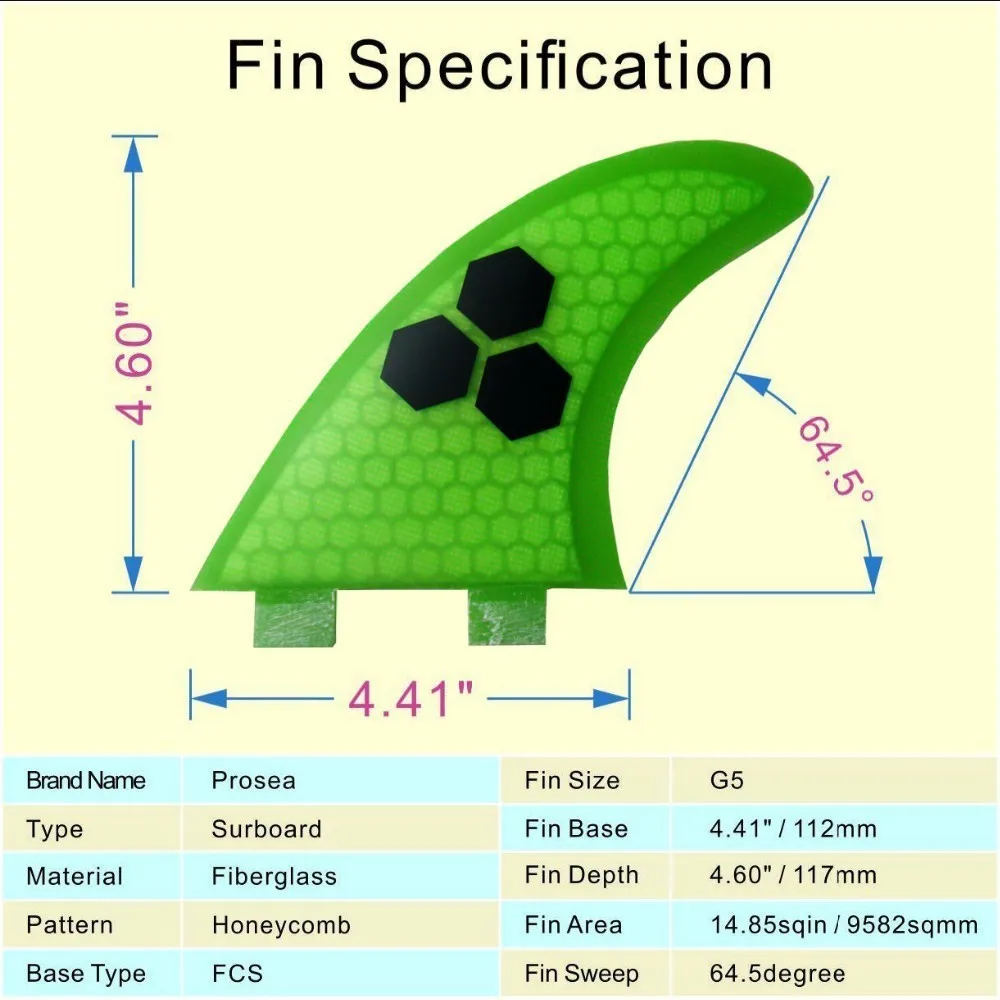 FCS G5(3 шт.) Высокое качество Quilhas Quillas Кили Surf плавник из стекловолокна Мёд гребень для серфинга плавники/FCS, для серфинга/ребра