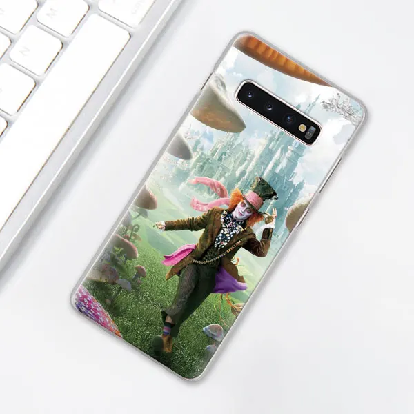 008 Алиса в стране чудес чеширские кошки Чехол для телефона для samsung Galaxy S10e S10 Plus S7 S8 S9 Plus Note 8 9 10 Plus M30 жесткий чехол - Цвет: 008