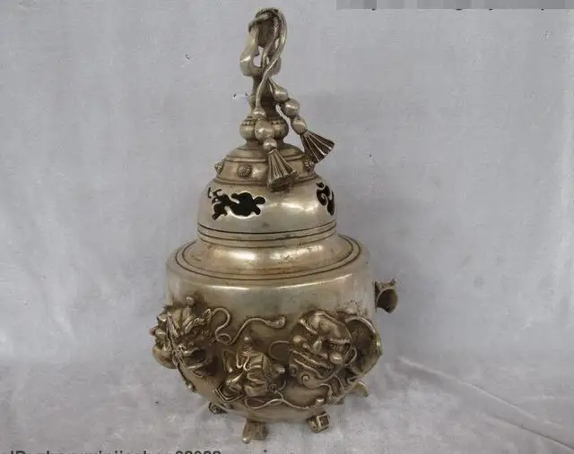 Китайские народные классические серебряные Резные японские демоны маски