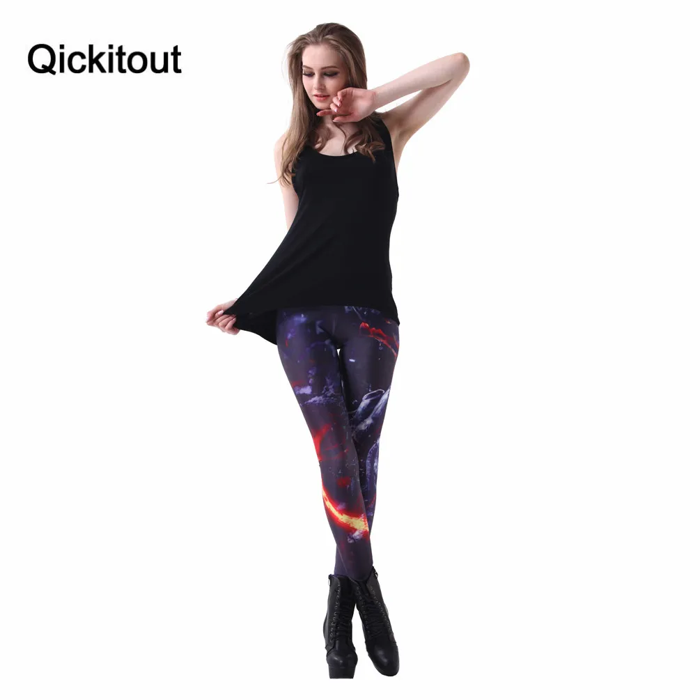 Дропшиппинг леггинсы для фитнеса с принтом женщин дьявол пещеры цифровым синие