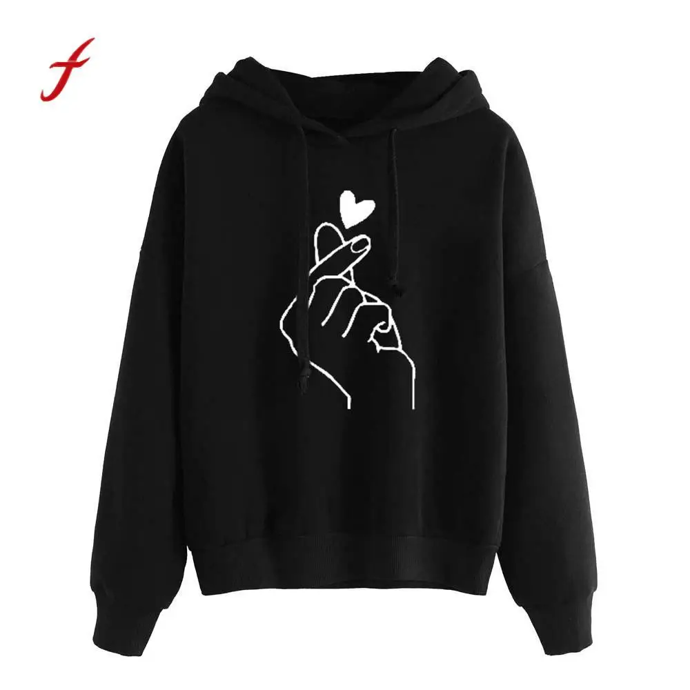 Женская толстовка с капюшоном feitong винтажный свитер длинным рукавом 2019 | одежда