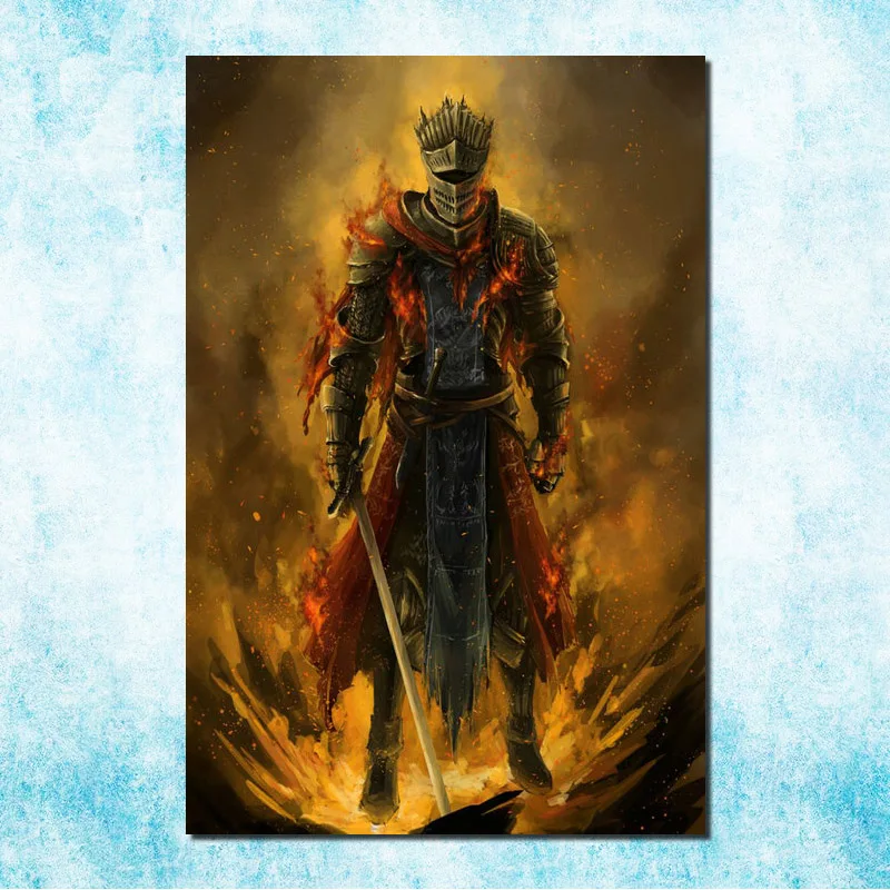 Dark Souls 1 2 3 Искусство Шелковый Холст печати плакатов 13x20x30 inch игру картинку для