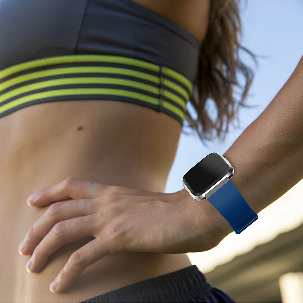 1 шт. мягкий силиконовый сменный ремешок для браслета Fitbit Versa цветной наручных