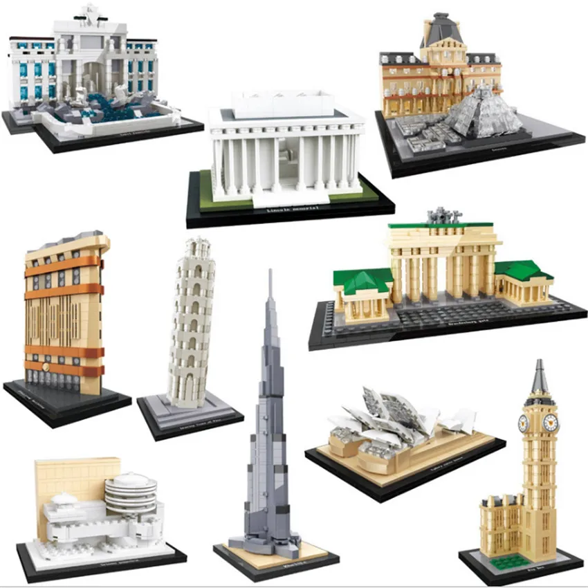 Всемирно известная художественная архитектура Белый Дом строительный блок Нью