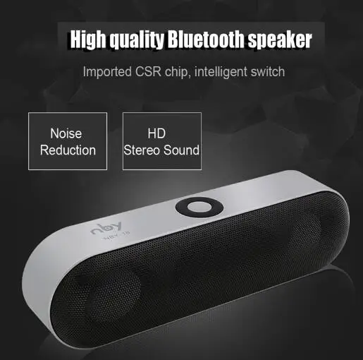 Новый NBY 18 Мини Bluetooth динамик портативный беспроводной Саундбар система 3D стерео