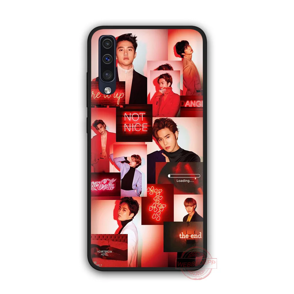 WEBBEDEPP EXO Cool Soft Case for Samsung A3 5 6 7 8 9 J6 A10 A20 A30 A40 A50 A60 A70 S M10 M20 M30 M40 |