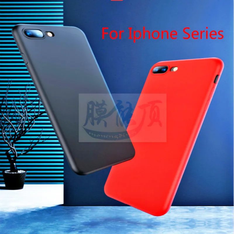 Матовый чехол для Iphone 7 XS MAX мягкий из ТПУ задняя крышка Coque 5 5s Se 6 6S 8 Plus X XR