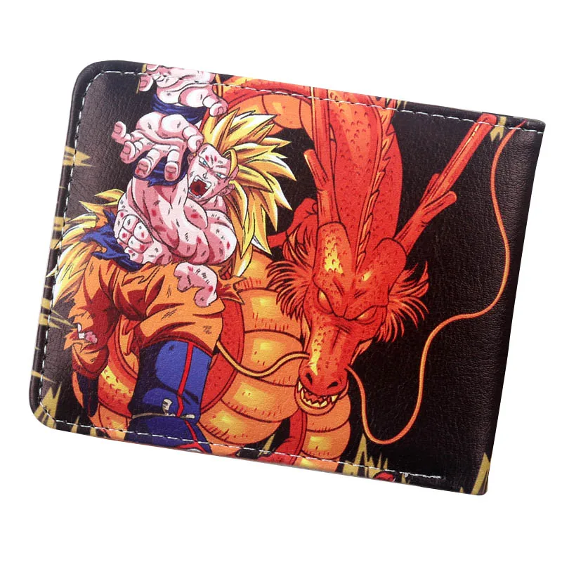 Dragon Ball z кошелек Goku короткий кошелек молодые мужчины, Женщины студентов Аниме Мода короткий кошелек