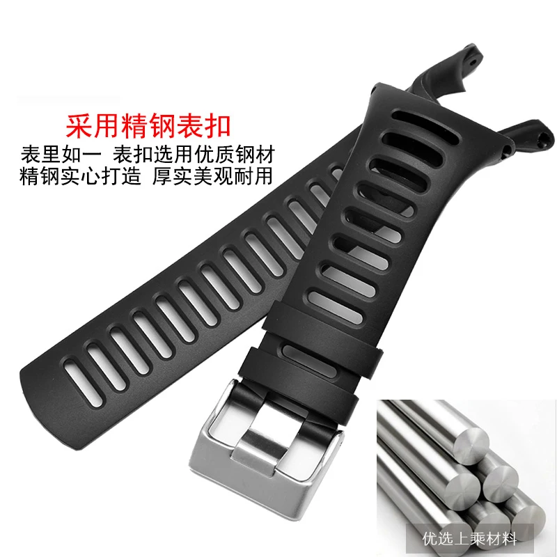 Rubber Watch band For Suunto watch strap Ambit 1/2/2S/2R/3 Sport/3 Run/3 PEAK Watches Replacement Wrist Bands Flexible wristband