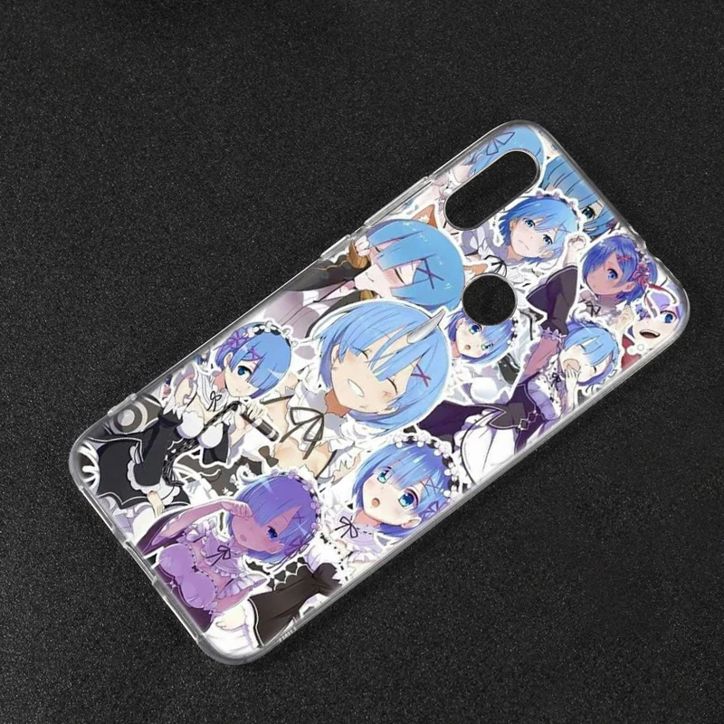 Аниме ReZERO Ram Rem Популярный силиконовый чехол для Xiaomi Redmi K20 7 7A 5 5Plus 6 6A S2 Note 8 7 6 5 Pro Модный чехол