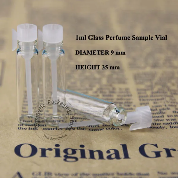 300 шт. оптовая продажа стеклянная фотография 1 мл мини-емкость 1/10 унций для