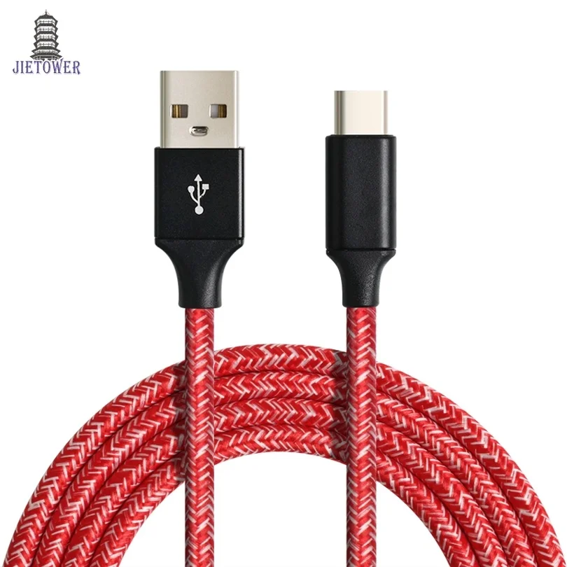 100 шт./лот тканевый нейлоновый Плетеный Micro USB кабель v8 для Samsung 8pin iphone typeC usb c