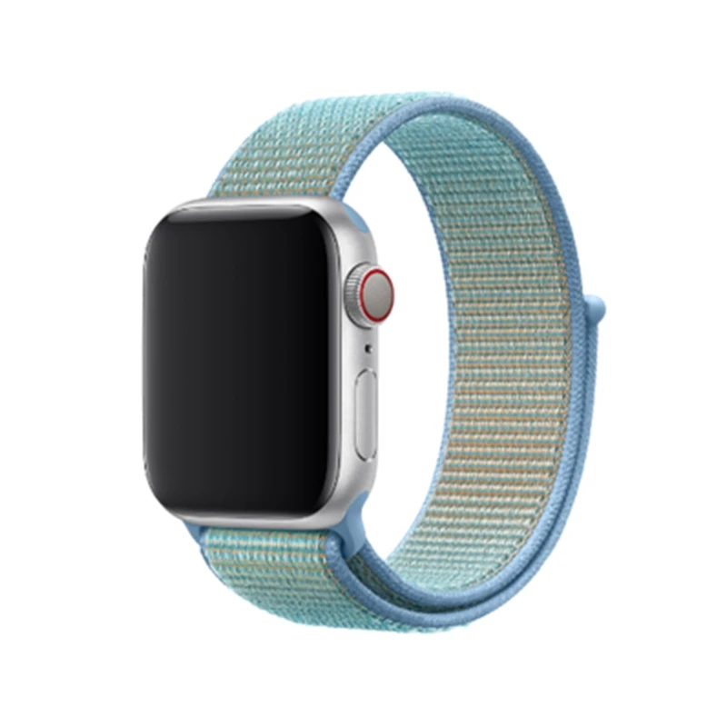 Спортивный ремешок-петля для Apple Watch Band 5 4 44 мм 42 мм 3 2 1 iWatch Band 40 мм 38 мм Correa нейлоновый браслет на запястье аксессуары для часов - Цвет ремешка: Chrysanthemum
