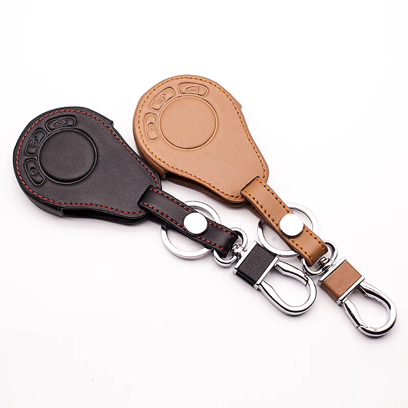 Фото Высококачественный кожаный чехол для ключей для BMW Mini Cooper Roadster S R55 R56 R57 R58 R59 Cooper key Box с 3 кнопками дистанционного управления №5