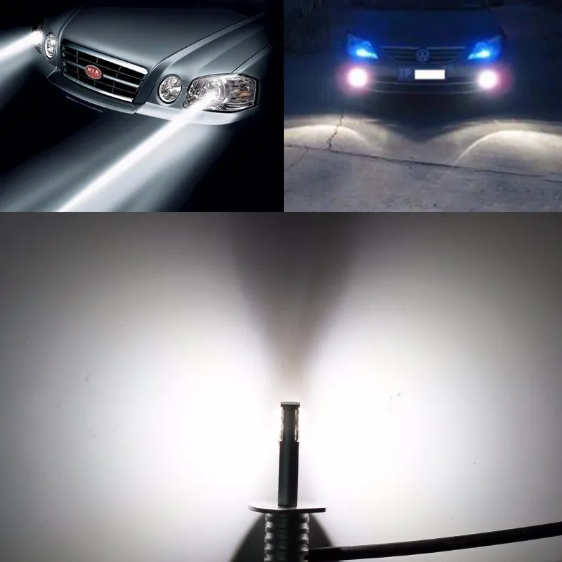 2 шт. H1 Белый супер яркий 12 SMD супер Brigjt чип 650LM Автомобильные светодиодные лампы для противотуманных фар высокий яркий дневной светильник авто DRL лампа 12 В